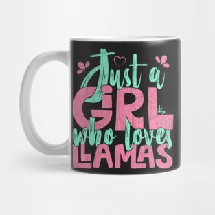 Just A Girl Who Loves Llamas Farmer Gift graphic Mug